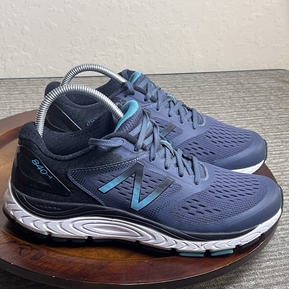 New Balance 840v4 Womens Running Shoes Navy Blue Teal W840BP4 Size 10 No Inserts